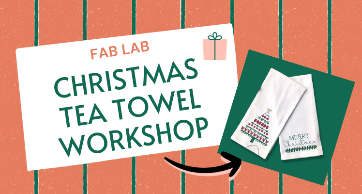 Christmas tea towel workshop