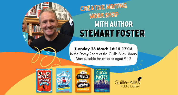 CANCELLED: Creative Writing Workshop: with Stewart Foster