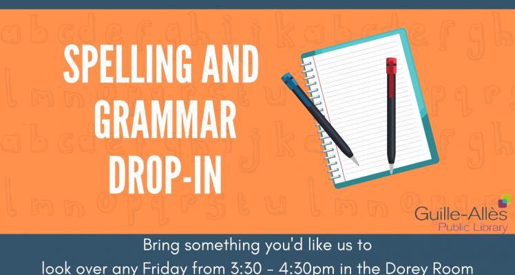 Spelling and Grammar Drop-in