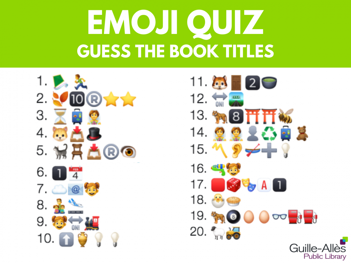 Emoji Quiz | Guille-Allés Library | Guernsey